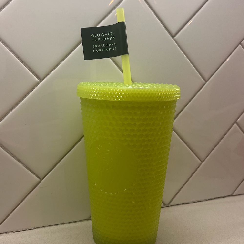 Brand New Starbucks Studded Glow in the Dark Tumbler 16 oz